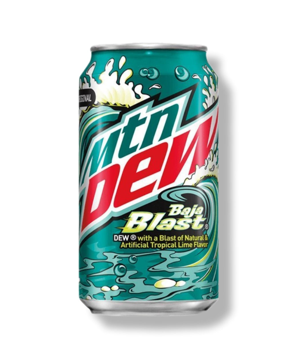 Mountain Dew Baja Blast aus den USA 355ml