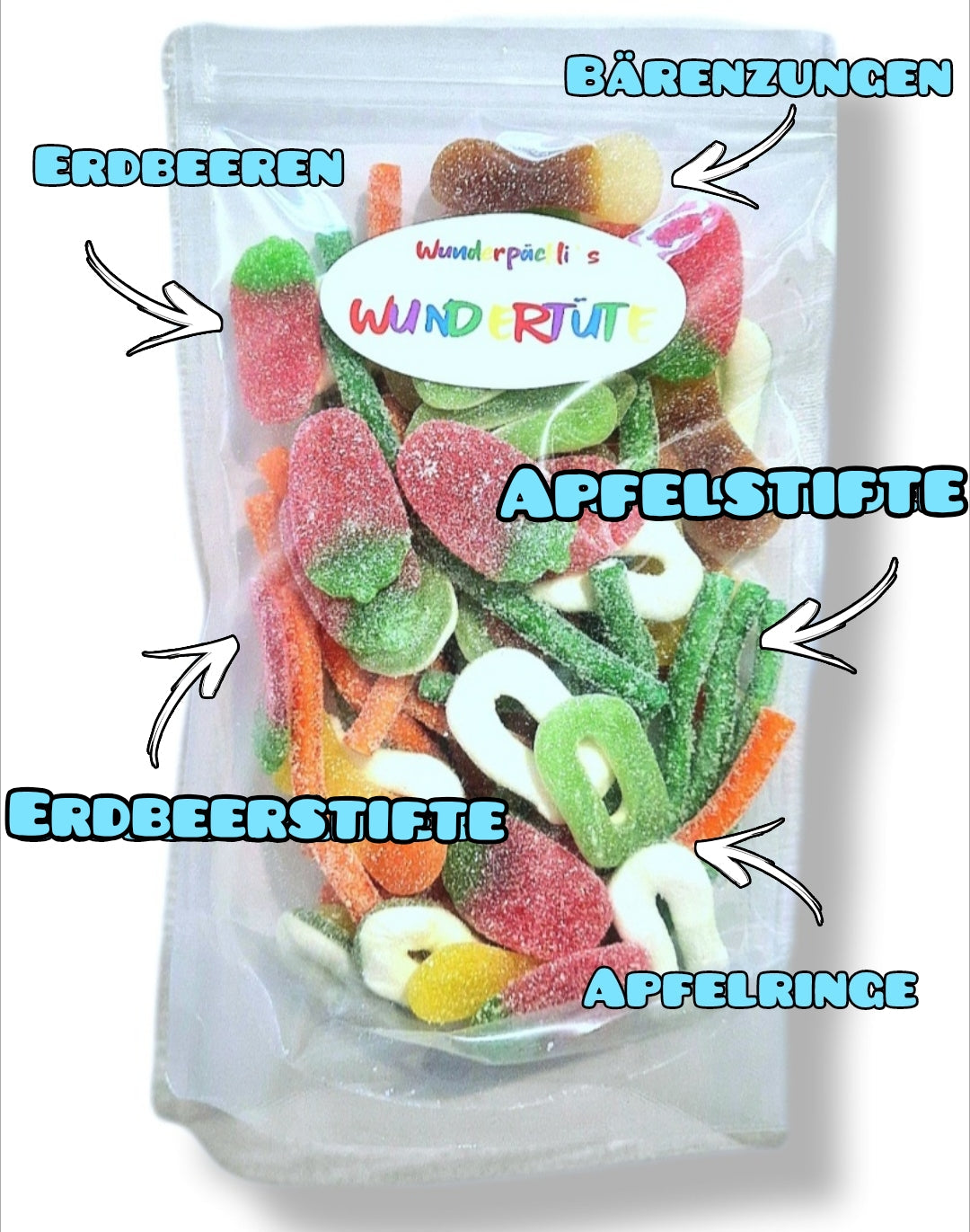 Saure Wundertüte Wähle aus, 500g oder 1kg