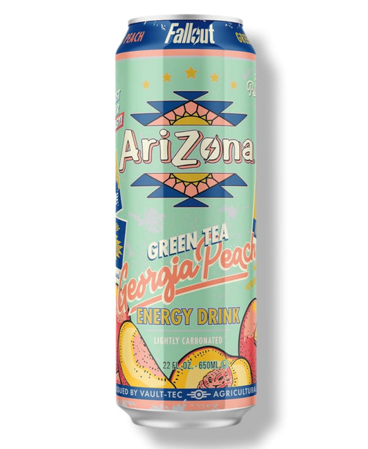 Arizona X Fallout Energy Drink Green Tea Georgia Peach 650ml