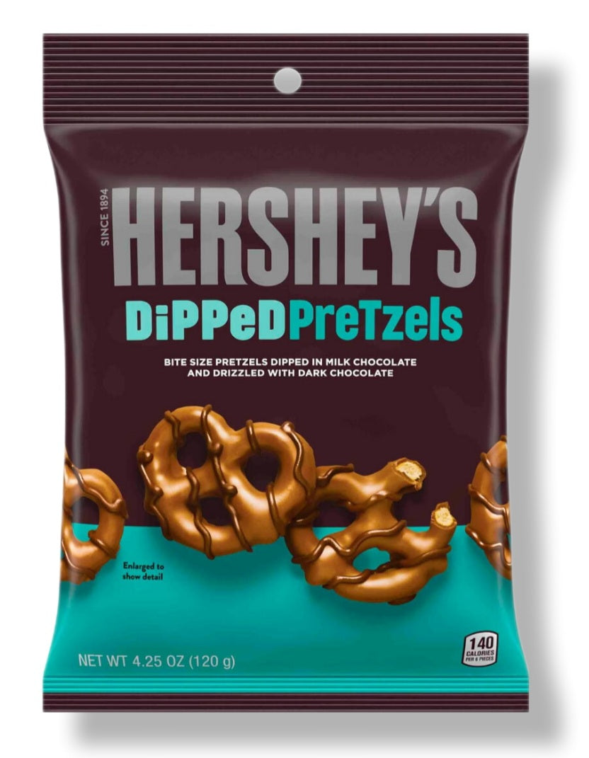 Hershey`s Milk Chocolate Dipped Pretzels 120 gramm