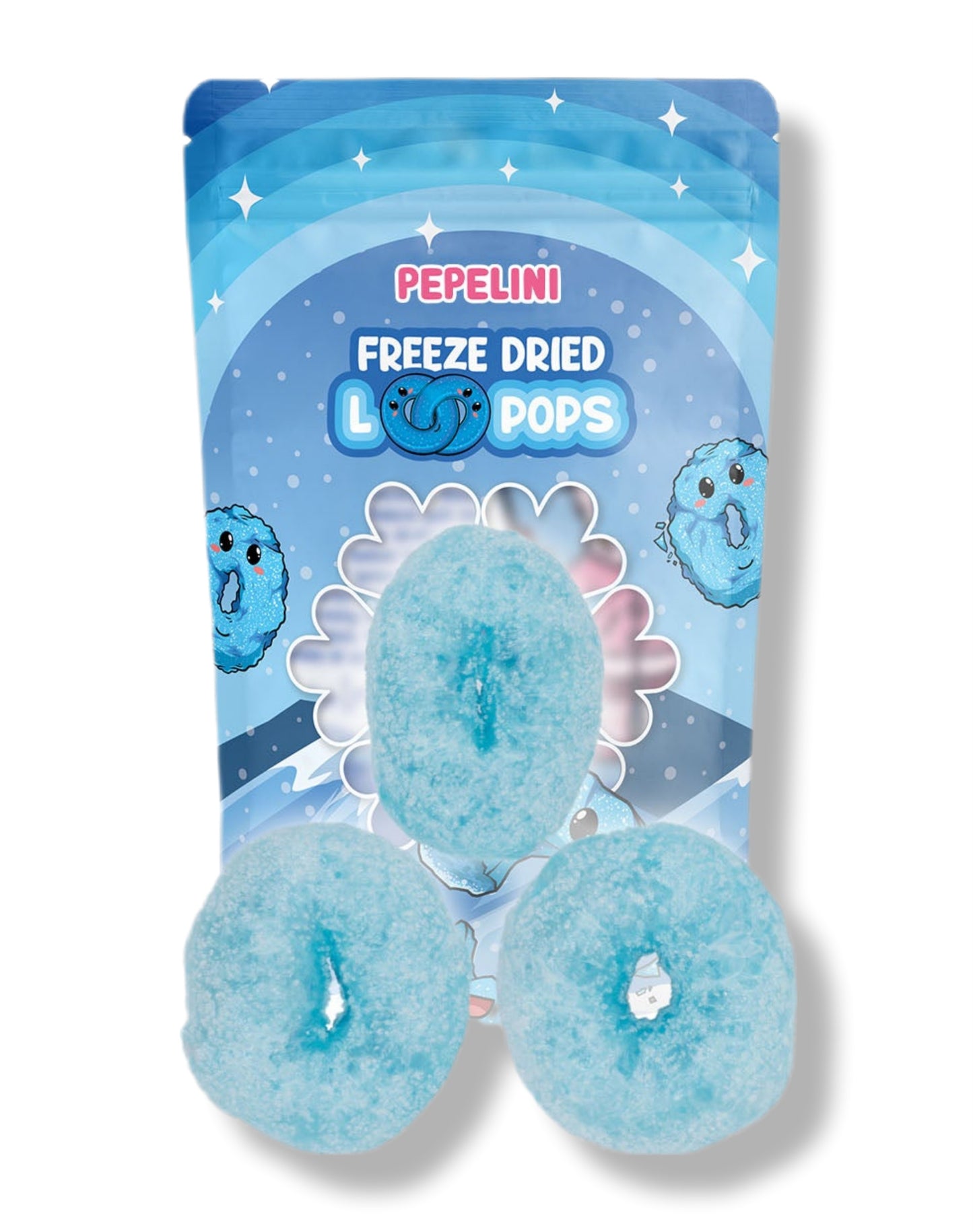 Pepelini`s Gefriergetrocknete Loopops Blue Rasperry
