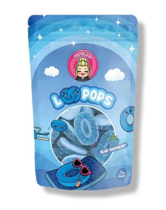 Pepelini`s Loopops Blue Rasperry 200gramm