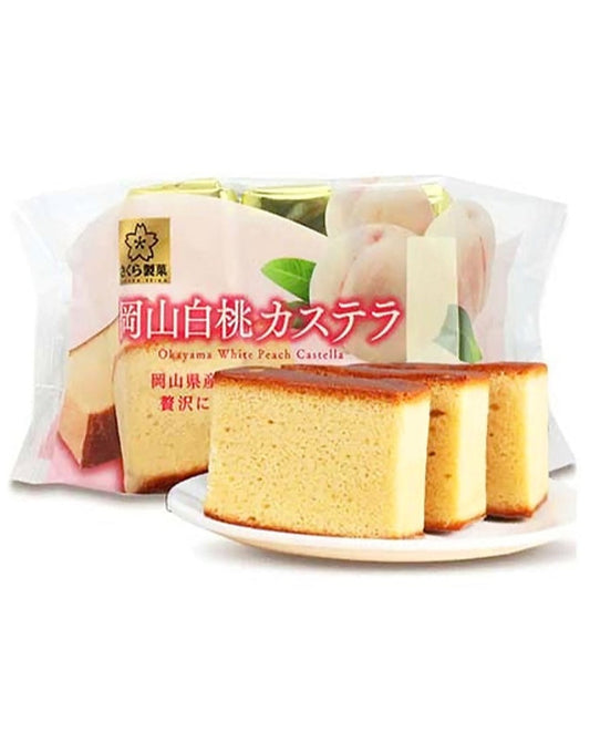 Sakura Seika Castella White Peach Cake