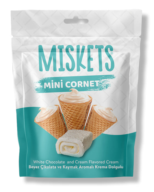 Misket Cones white Chocolate and Cream Flavored Cream 50gramm