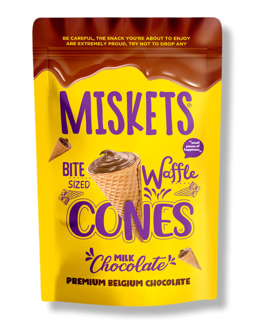 Miskets Cones Milk Chocolate 70gramm