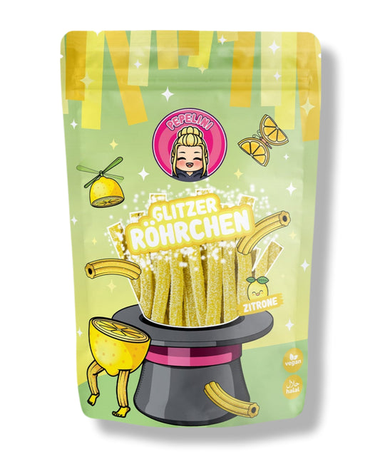 Pepelini`s Glitzer Röhrchen Zitrone 200g
