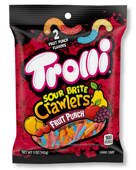 Trolli Sour Brite Crawlers Fruit Punch 142gramm